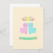 Oh La-Lama-Einladung Einladung (Vorne/Hinten)