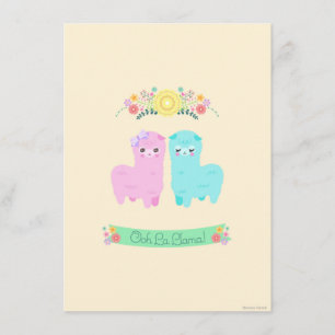 Oh La-Lama-Einladung Einladung