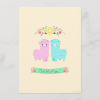 Oh La-Lama-Einladung Einladung