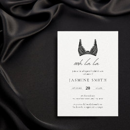 Oh la Lingerie Brautparty Trendy Lace Bra Einladung