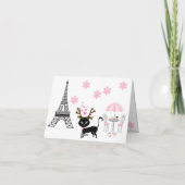 Oh La Niedliche Katze Paris Eiffelturm Weihnachten (Rückseite)