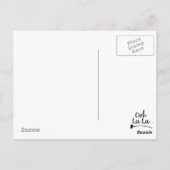 Oh La Postkarte (Rückseite)