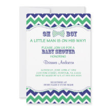 OH laden Bogen-Krawatten-Baby-Dusche ein