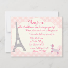 Oh laden Pariser themenorientiertes La La ein Einladung