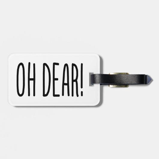 OH LASS! Gepäckanhänger (Rückseite horizontal)