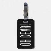 OH LASS! Gepäckanhänger (Rückseite vertikal)