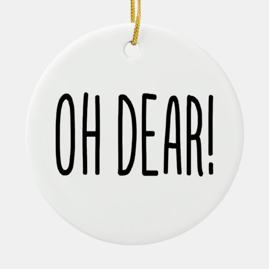 OH LASS! KERAMIK ORNAMENT (Vorne)