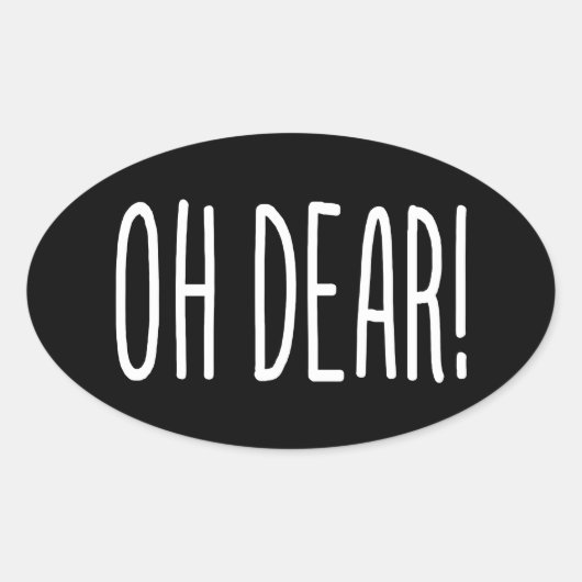 OH LASS! OVAL STICKER (Vorderseite)