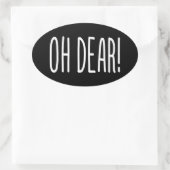 OH LASS! OVAL STICKER (Tasche)