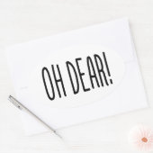 OH LASS! OVALER AUFKLEBER (Umschlag)