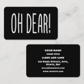 OH LASS! VISITENKARTE (Vorne/Hinten)