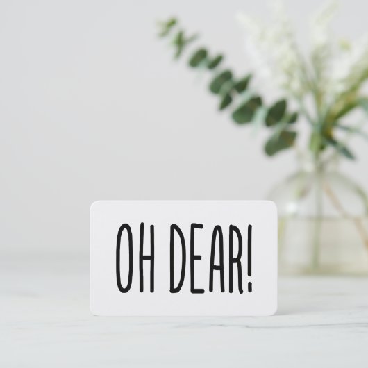 OH LASS! VISITENKARTE (Stehend Vorderseite)