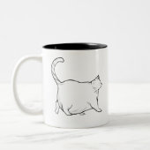 Oh lawd He Comin' / Chonk Cat Zweifarbige Tasse (Links)