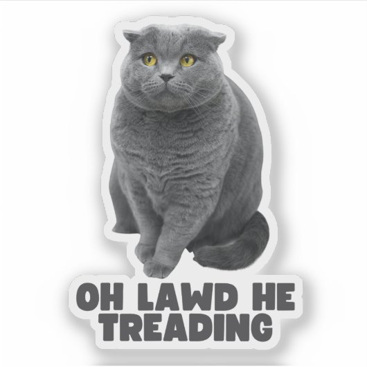 Oh Lawd He Treading Aufkleber (Vorderseite)