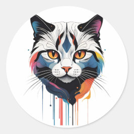 Oh Lawd He Treading Runder Aufkleber