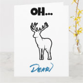 Oh, lieber Funny Belated Geburtstag Karte (Gelbe Blume)