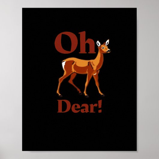 Oh Lieber Trendiger Sauberer Design Poster (Vorne)