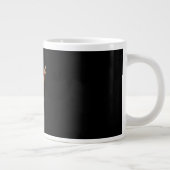 Oh Lieber Trendiger Sauberer Entwurf Jumbo-Tasse (Rechts)