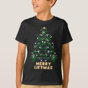 Oh Liftmas Baum Kettlebell Fitnessstudio hässliche T-Shirt