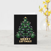 Oh Liftmas Tree Kettlebell Gym Ugly Weihnachten Karte (Gelbe Blume)