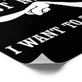 Oh Look My Wife's Last Nerve I Want To Touch It Fu Poster (Ecke)