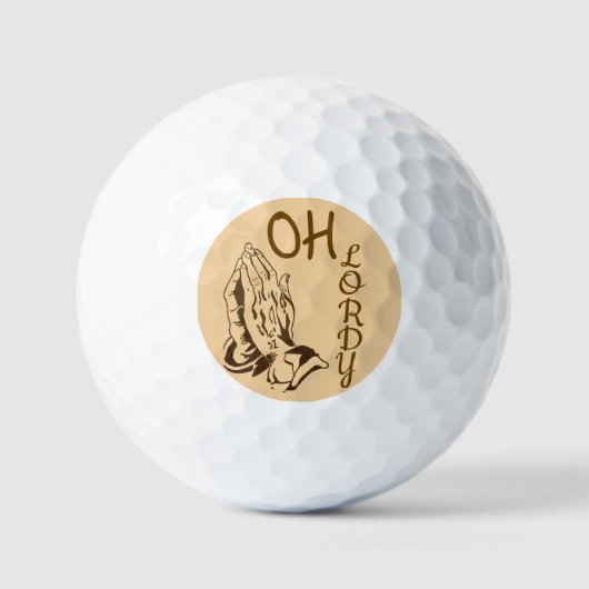 Oh Lordy Golf Bälle (Vorderseite)