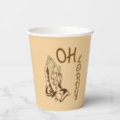 Oh Lordy Papiertasse Pappbecher (Rückseite)