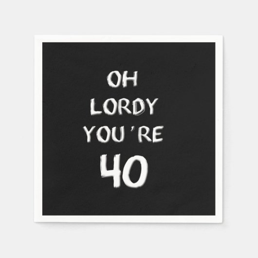 Oh Lordy Sie sind 40 Papier Napkins Serviette (Vorderseite)