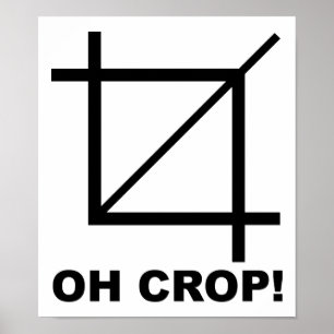 Oh lustiger Crop Poster
