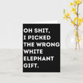 Oh Lustiger Weißer Elefant Für Erwachsene Unter 15 Karte (Gelbe Blume)