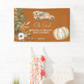 Oh Mädchen Ein kleiner Kürbis ist auf dem Weg Fall Banner (Insitu)