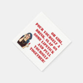 "Oh Mädchen!" Funny Cocktail Napkins Serviette (Ecke)
