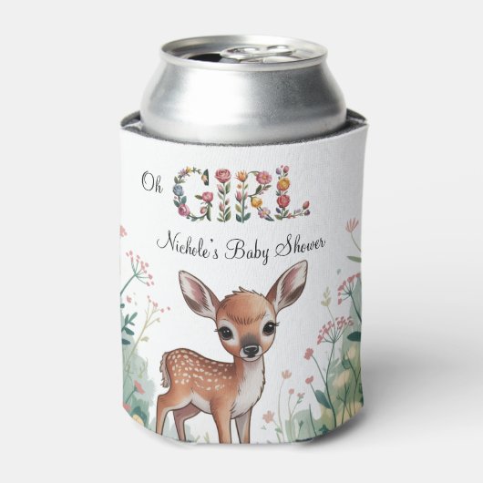 Oh Mädchen: Kleine Hirschgewächshaus-Kinderdusche Dosenkühler (Kanne Vorderseite)