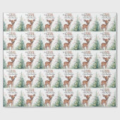 Oh Mädchen: Kleine Hirschgewächshaus-Kinderdusche Geschenkpapier (Flach)