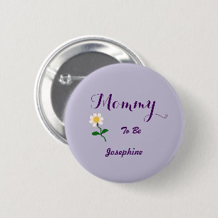 Oh Mädchen! Süße Daisy Baby Girl Shower Mama-to-be Button
