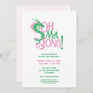 Oh Mah Jong!   Mah-Jongg Einladung