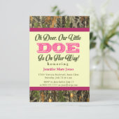 Oh Mann, ein kleiner Hund ist auf dem Weg! Camoufl Einladung (Stehend Vorderseite)