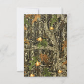 Oh Mann, ein kleiner Schwanz ist auf dem Weg! Camo Einladung (Rückseite)