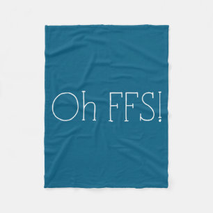 Oh Mann! Lustiger Spruch Slogan Sarkastisch Fleecedecke