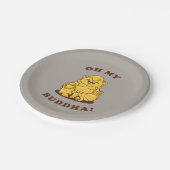 Oh mein Buddha Pappteller (Schrägansicht)