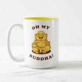Oh mein Buddha Zweifarbige Tasse (Links)