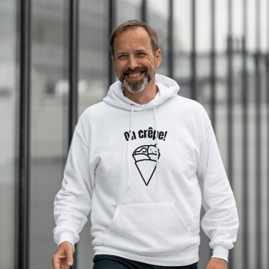 Oh mein Crêpe! Funny Niedlich Minimalistic Food Hoodie