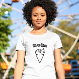 Oh mein Crêpe! Funny Niedlich Minimalistic Food T-Shirt