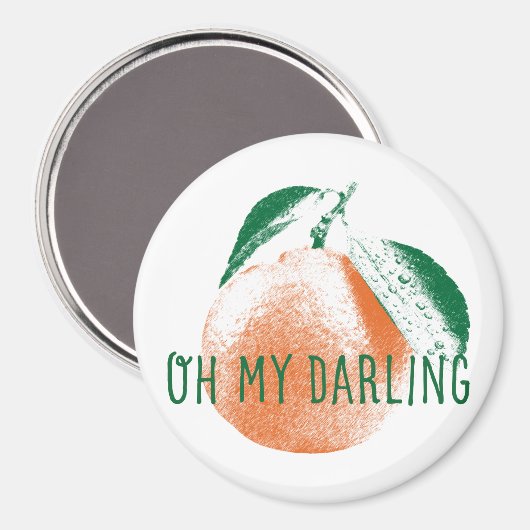Oh mein Darling Clementine Large Round Magnet (Vorderseite/Rückseite)
