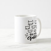 Oh, mein Gatos, Handgezeichnet Kaffeetasse (VorderseiteRechts)
