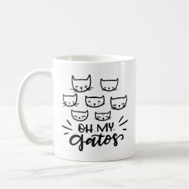 Oh, mein Gatos, Handgezeichnet Kaffeetasse
