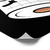 Oh mein Gauze Funny First Aid Puff Dark BG Poster (Ecke)