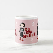 Oh mein goth Funny Gloomy Girl Character Kaffeetasse (Mittel)