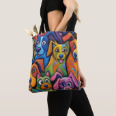 Oh mein Gott Abstrakter Hund Tasche (Von Nahem)