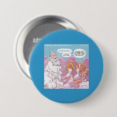 Oh mein Gott (OMG) Engel Text Funny Button (Vorne & Hinten)